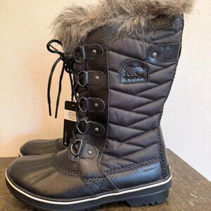 NEW Sorel Joan of Arctic Waterproof Winter Boots in Black - Women's Size 8.5